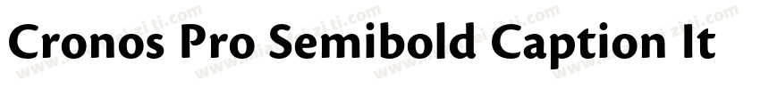 Cronos Pro Semibold Caption Italic字体转换